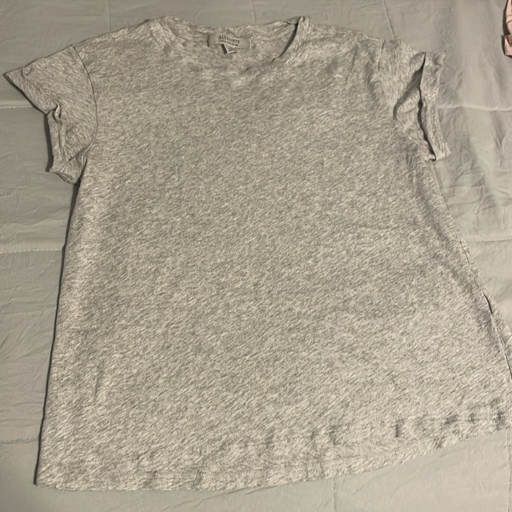 All Saints Anna T shirt gray, size 6 (small-medium)